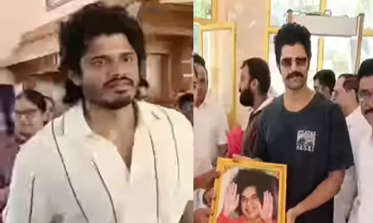 Vijay Deverakonda seeks Baba’s blessings in Puttaparthi
