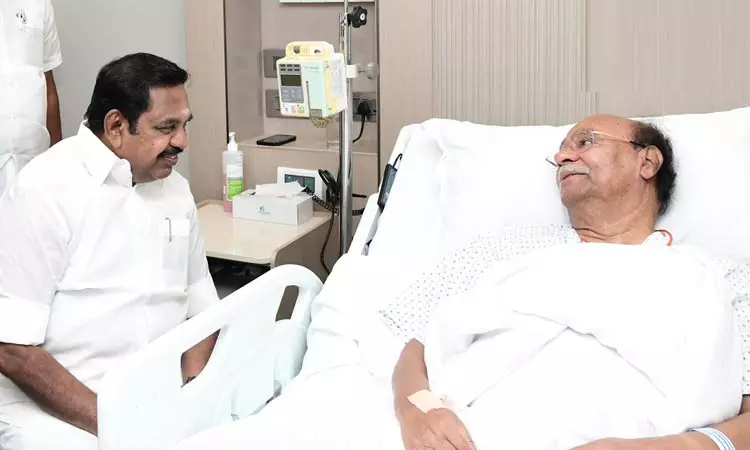 ராமதாசை சந்தித்து நலம் விசாரித்த அதிமுக பொதுச்செயலாளர் எடப்பாடி பழனிசாமி