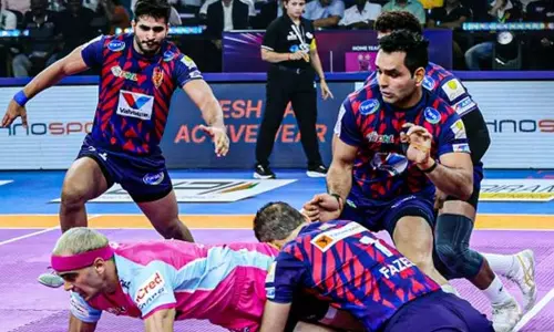 புரோ கபடி லீக்: ஜெய்ப்பூரை வீழ்த்திய தபாங் டெல்லி புரோ கபடி லீக்: ஜெய்ப்பூரை வீழ்த்திய தபாங் டெல்லி