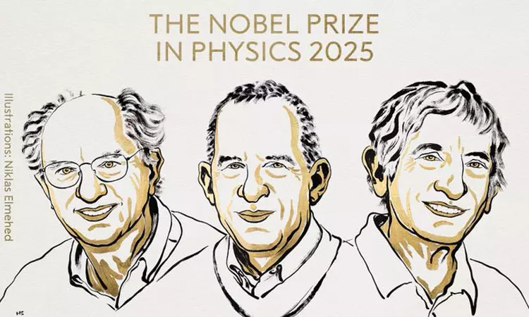இயற்பியலுக்கான நோபல் பரிசு 3 பேருக்கு அறிவிப்பு
