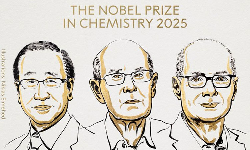 வேதியலுக்கான நோபல் பரிசு 3 பேருக்கு அறிவிப்பு