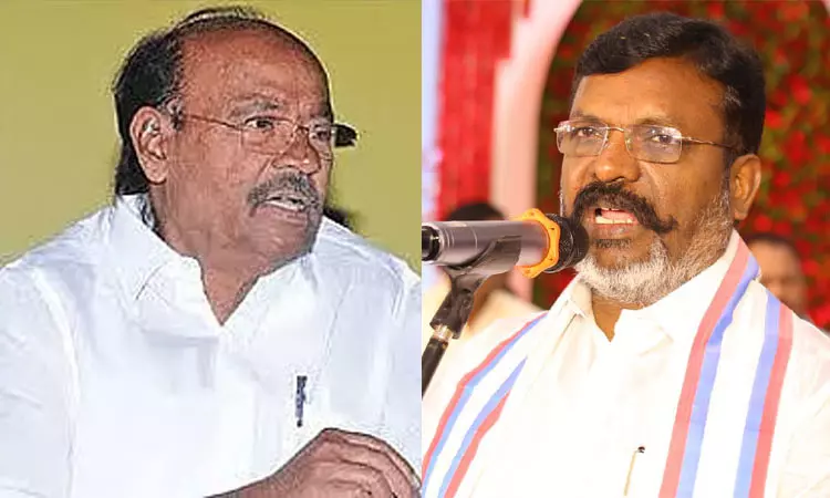 பாமக நிறுவனர் ராமதாசை தொடர்பு கொண்டு நலம் விசாரித்தார் திருமாவளவன் பாமக நிறுவனர் ராமதாசை தொடர்பு கொண்டு நலம் விசாரித்தார் திருமாவளவன்