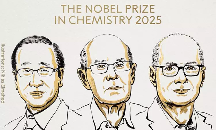 வேதியலுக்கான நோபல் பரிசு 3 பேருக்கு அறிவிப்பு
