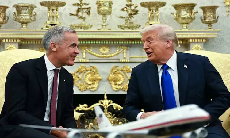 டிரம்பை பாராட்டிய கனடா பிரதமர் மார்க் கார்னி டிரம்பை பாராட்டிய கனடா பிரதமர் மார்க் கார்னி