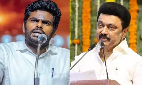 உள்ளூர் நிலைமையே ஊசலாடும் போது உலக அரசியல் தேவைதானா? - முதல்-அமைச்சருக்கு அண்ணாமலை கேள்வி