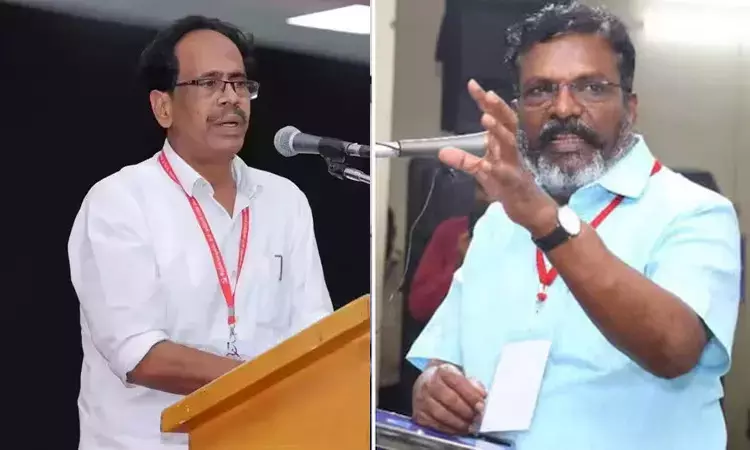 தொல் திருமாவளவன் மீது அவதூறு பரப்புவதா? - மு.வீரபாண்டியன் கண்டனம் தொல் திருமாவளவன் மீது அவதூறு பரப்புவதா? - மு.வீரபாண்டியன் கண்டனம்