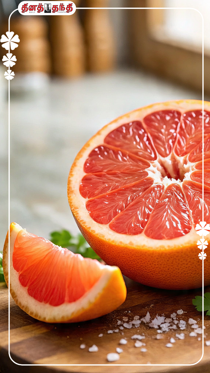பார்க்க ஆரஞ்சு தோற்றம்..ஆனா ஆரஞ்சு இல்ல.. கிரேப் புரூட்டின் நன்மைகள்..!