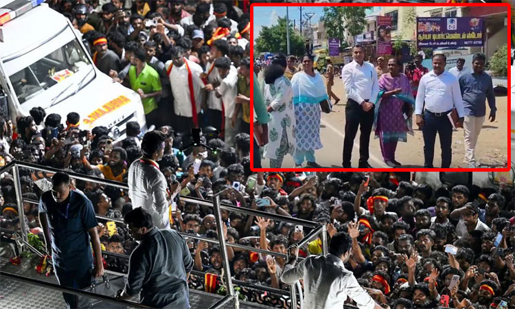 கூட்ட நெரிசல் சம்பவம்: கரூரில் 3 இடங்களில் முகாமிட்டு சிறப்பு புலனாய்வு குழுவினர் விசாரணை