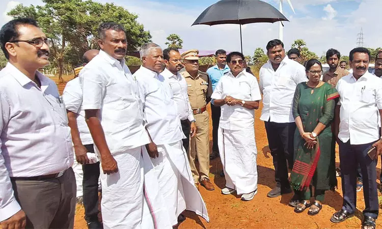 முதல்-அமைச்சர் மு.க.ஸ்டாலின் 24-ந் தேதி தென்காசி வருகை: விழா நடைபெறும் இடத்தில் அமைச்சர் சாத்தூர் ராமச்சந்திரன் ஆய்வு