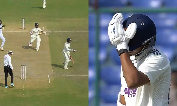 வெஸ்ட் இண்டீசுக்கு எதிரான டெஸ்ட்: இரட்டை சதத்தை தவறவிட்ட ஜெய்ஸ்வால்