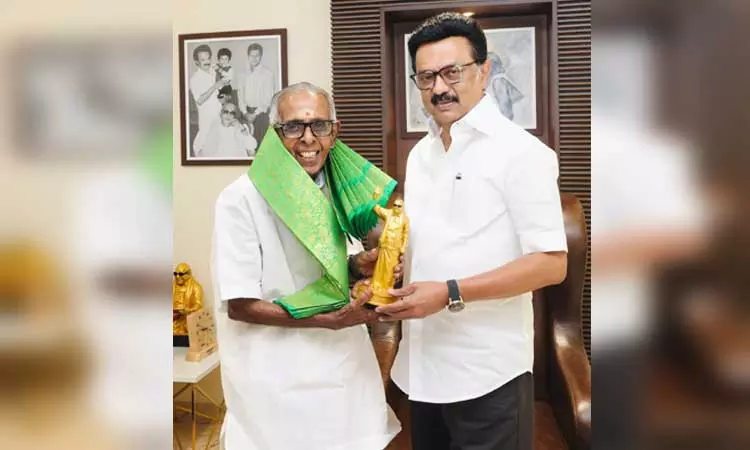 நூற்றாண்டு காணும் லட்சுமி காந்தன் பாரதி: அனைவருக்கும் எடுத்துக்காட்டான காந்திய வாழ்வு - மு.க.ஸ்டாலின் நூற்றாண்டு காணும் லட்சுமி காந்தன் பாரதி: அனைவருக்கும் எடுத்துக்காட்டான காந்திய வாழ்வு - மு.க.ஸ்டாலின்