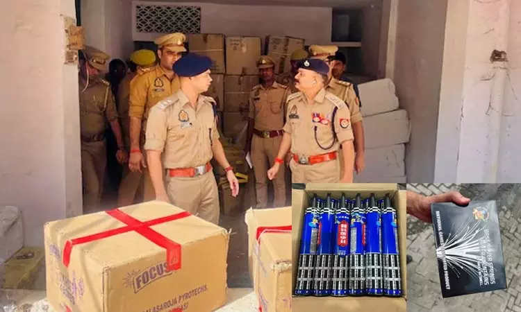 மராட்டியத்திற்கு கடத்தி வரப்பட்ட ரூ. 6 கோடி மதிப்புள்ள சீன பட்டாசுகள் பறிமுதல்