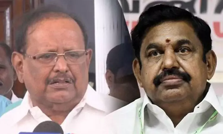 மோடி, அமித்ஷா பின்னால் ஒளிந்திருக்கும் கோழைக்கு வீரவசனம் எதற்கு? - எடப்பாடியை சாடிய அமைச்சர் ரகுபதி மோடி, அமித்ஷா பின்னால் ஒளிந்திருக்கும் கோழைக்கு வீரவசனம் எதற்கு? - எடப்பாடியை சாடிய அமைச்சர் ரகுபதி