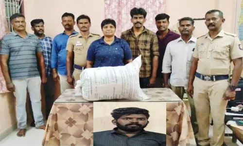 தூத்துக்குடியில் 22 கிலோ கஞ்சா பறிமுதல்: வாலிபர் கைது தூத்துக்குடியில் 22 கிலோ கஞ்சா பறிமுதல்: வாலிபர் கைது