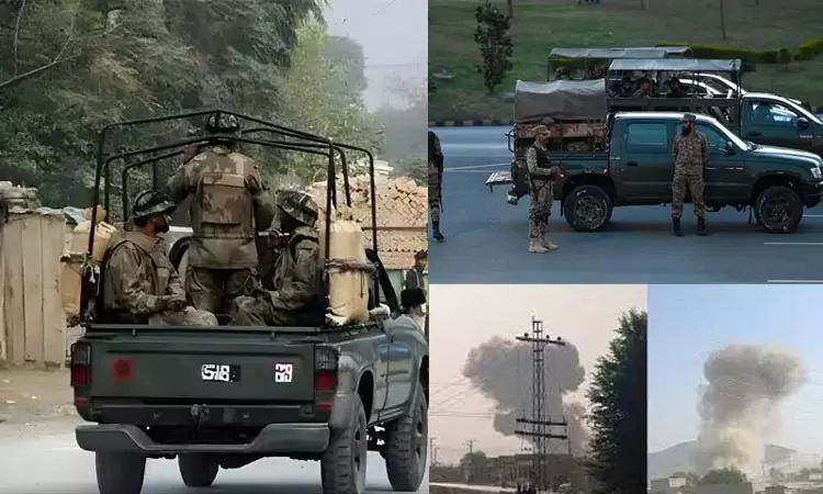 பாகிஸ்தானில் தற்கொலைப்படை தாக்குதல்: 7 ராணுவ வீரர்கள் பலி பாகிஸ்தானில் தற்கொலைப்படை தாக்குதல்: 7 ராணுவ வீரர்கள் பலி