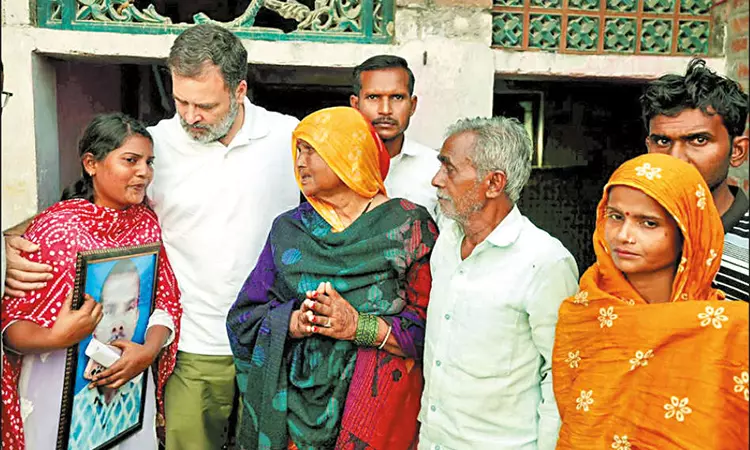 ‘பா.ஜ.க. ஆட்சியில் தலித்துகள் மீதான வன்முறை அதிகரித்துள்ளது’ - ராகுல் காந்தி குற்றச்சாட்டு