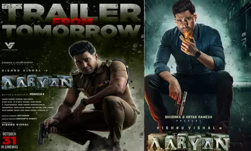 விஷ்ணு விஷாலின் “ஆர்யன்” பட டிரெய்லர் ரிலீஸ் தேதி அறிவிப்பு