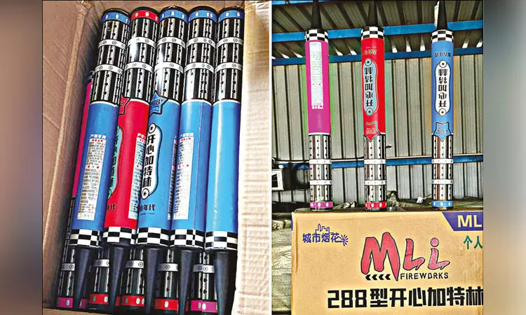 தூத்துக்குடிக்கு கப்பலில் கடத்தி வரப்பட்ட ரூ.12 கோடி சீனப்பட்டாசு-பொம்மைகள் பறிமுதல்