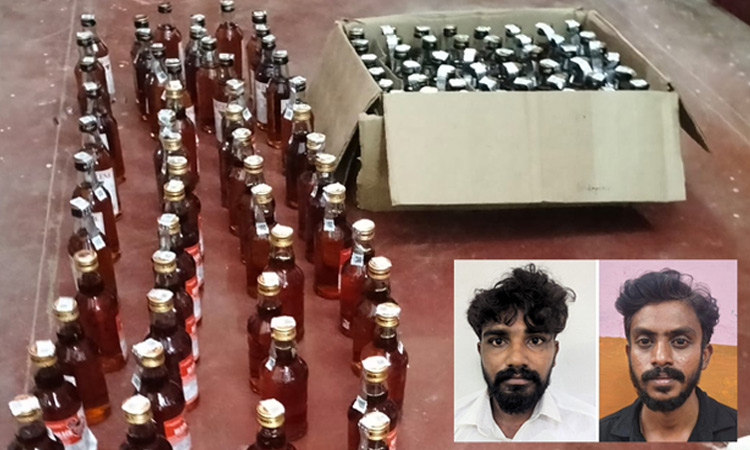 தூத்துக்குடியில் சட்ட விரோதமாக மது விற்ற 2 பேர் கைது: 128 மதுபான பாட்டில்கள் பறிமுதல்