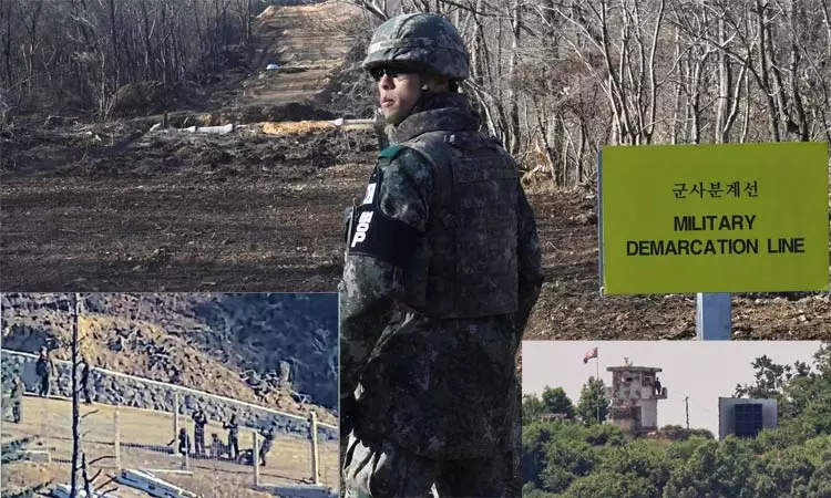 எல்லைக்குள் அத்துமீறி நுழைந்த வடகொரிய ராணுவ வீரரை கைது செய்த தென்கொரியா