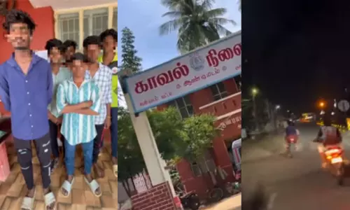 காவல் நிலையத்தை வீடியோ எடுத்து ரீல்ஸ் - 6 பேர் மீது போலீசார் வழக்குப்பதிவு காவல் நிலையத்தை வீடியோ எடுத்து ரீல்ஸ் - 6 பேர் மீது போலீசார் வழக்குப்பதிவு