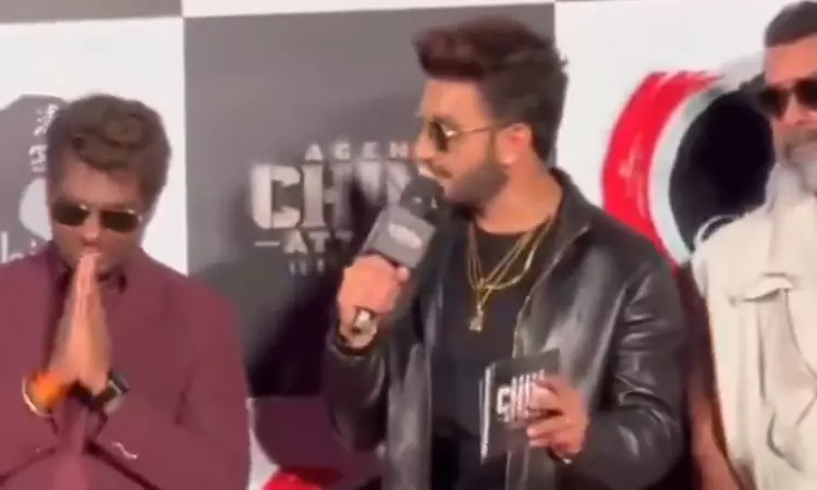 Bollywood actor Ranveer Singh praises Atlee Bollywood actor Ranveer Singh praises Atlee