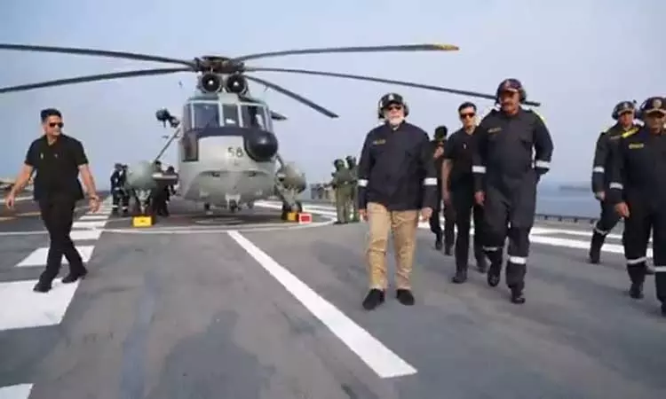 விக்ராந்த் போர்க்கப்பல் பாகிஸ்தானுக்கு தூக்கமற்ற இரவுகளை கொடுத்தது: ராணுவ வீரர்கள் மத்தியில் பிரதமர் மோடி உரை விக்ராந்த் போர்க்கப்பல் பாகிஸ்தானுக்கு தூக்கமற்ற இரவுகளை கொடுத்தது: ராணுவ வீரர்கள் மத்தியில் பிரதமர் மோடி உரை