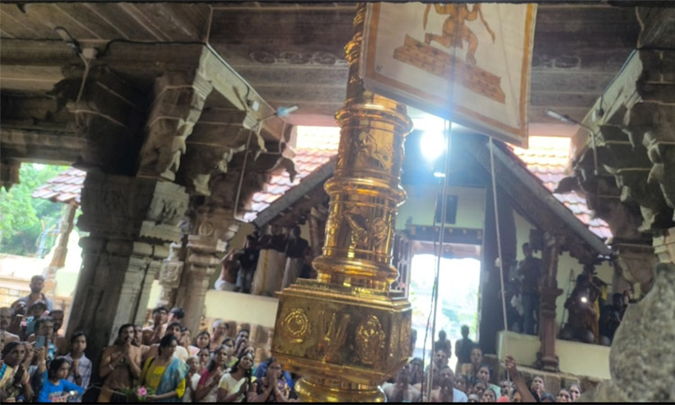 திருவட்டார் ஆதிகேசவ பெருமாள் கோவிலில் 10 நாள் திருவிழா கொடியேற்றத்துடன் துவங்கியது