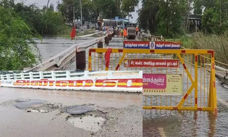 தூத்துக்குடி: சீரமைக்கப்பட்ட உயர்மட்ட பாலம் மீண்டும் சேதம்