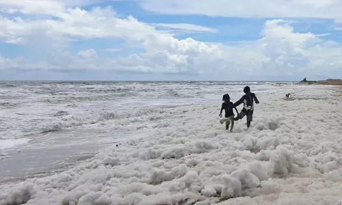 பட்டினப்பாக்கம் கடற்கரையில் மலைபோல் நுரை - காரணம் என்ன?