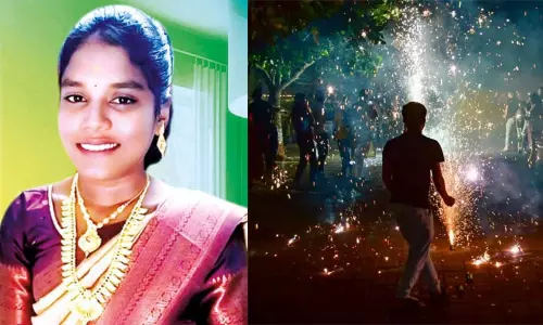 தலை தீபாவளி கொண்டாடிய புதுப்பெண்.. கணவர் வேலைக்கு புறப்பட்டதால் வாக்குவாதம்.. அடுத்த நடந்த விபரீதம்