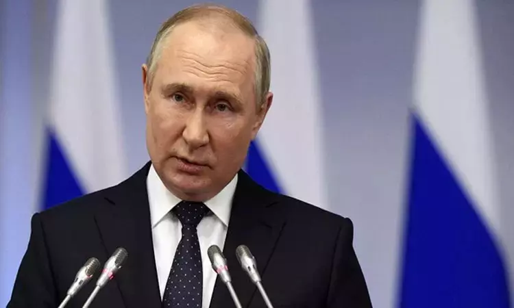 அணு ஆயுத படைகளின் ஒத்திகையை பார்வையிட்ட ரஷிய அதிபர் புதின்