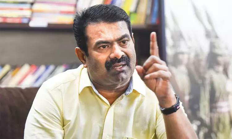 நெல்மூட்டைகள் மழையில் நனைந்து வீணாவதற்கு பெயர்தான் திராவிட மாடலா? - சீமான் கேள்வி நெல்மூட்டைகள் மழையில் நனைந்து வீணாவதற்கு பெயர்தான் திராவிட மாடலா? - சீமான் கேள்வி