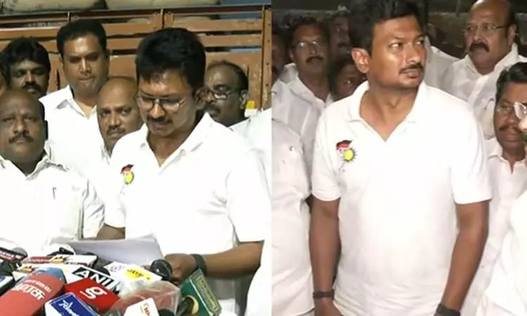 தஞ்சையில் தினசரி 4 ஆயிரம் டன் நெல் கொள்முதல்:  உதயநிதி ஸ்டாலின் பேட்டி