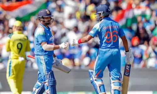 சிங்கிள் வர மறுத்ததால் கோபம்...ஸ்ரேயாஸ் ஐயருடன் வாக்குவாதம் செய்த ரோகித் சர்மா சிங்கிள் வர மறுத்ததால் கோபம்...ஸ்ரேயாஸ் ஐயருடன் வாக்குவாதம் செய்த ரோகித் சர்மா