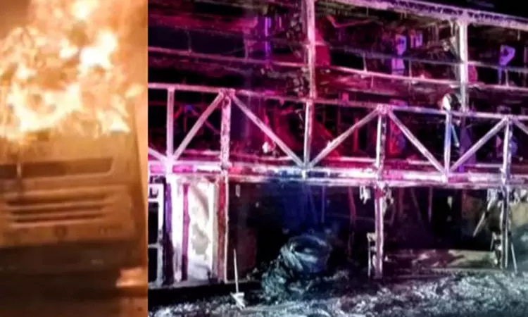 ஆந்திர பேருந்து விபத்து - ரூ.5 லட்சம் நிவாரணம் ஆந்திர பேருந்து விபத்து - ரூ.5 லட்சம் நிவாரணம்