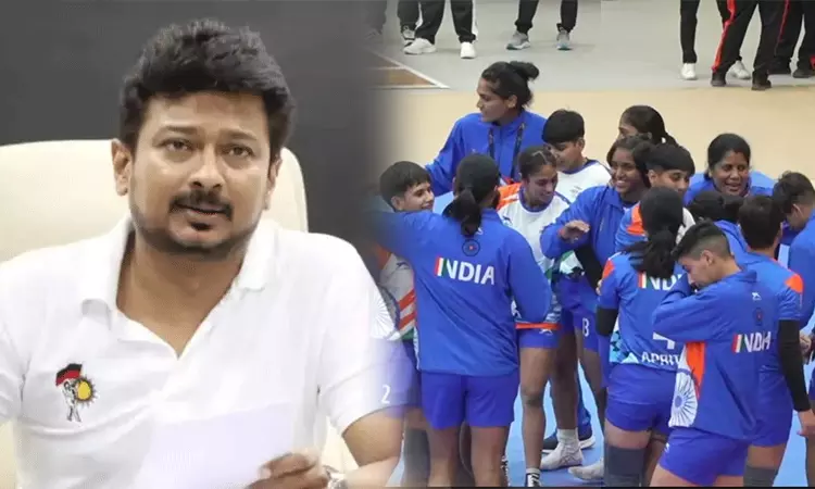 ஆசிய இளையோர் கபடி போட்டியில் தங்கம் வென்ற இந்திய அணி - உதயநிதி ஸ்டாலின் வாழ்த்து ஆசிய இளையோர் கபடி போட்டியில் தங்கம் வென்ற இந்திய அணி - உதயநிதி ஸ்டாலின் வாழ்த்து