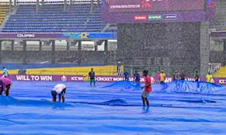 மகளிர் உலகக்கோப்பை: இலங்கை - பாகிஸ்தான் ஆட்டம் 34 ஓவர்களாக குறைப்பு மகளிர் உலகக்கோப்பை: இலங்கை - பாகிஸ்தான் ஆட்டம் 34 ஓவர்களாக குறைப்பு