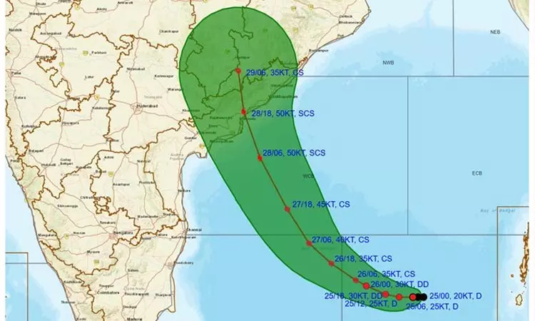 சென்னைக்கு 890 கி.மீ. தொலைவில் காற்றழுத்தத் தாழ்வு மண்டலம்
