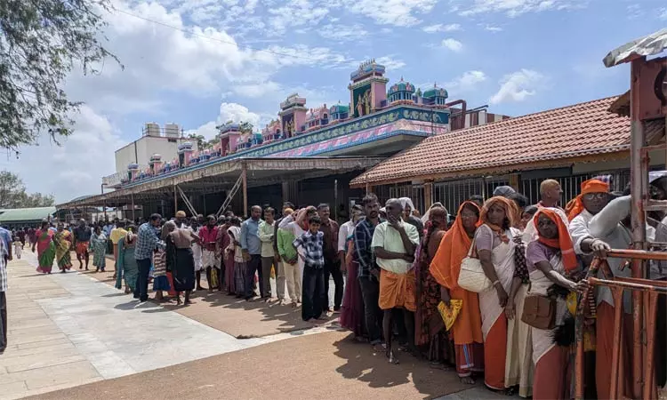 வார விடுமுறை: தண்டாயுதபாணி சுவாமியை தரிசனம் செய்ய பழனியில் குவிந்த பக்தர்கள்