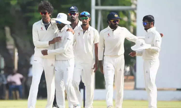 ரஞ்சி கிரிக்கெட்: தமிழகத்திற்கு எதிரான ஆட்டம்... 3ம் நாள் முடிவில் நாகாலாந்து 365/5 ரஞ்சி கிரிக்கெட்: தமிழகத்திற்கு எதிரான ஆட்டம்... 3ம் நாள் முடிவில் நாகாலாந்து 365/5