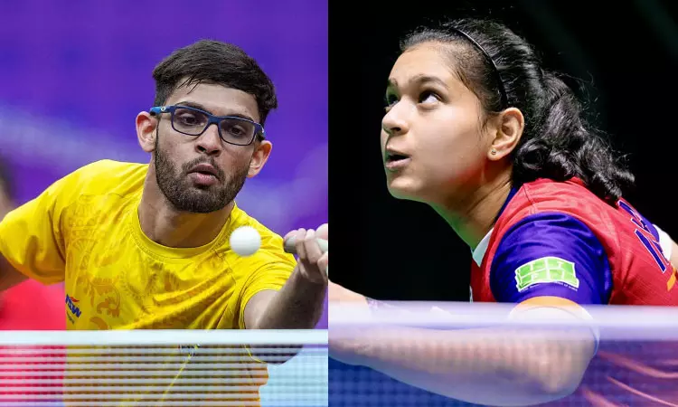 உலக டேபிள் டென்னிஸ் இறுதிப்போட்டி: மனுஷ் ஷா - தியா ஜோடி தகுதி உலக டேபிள் டென்னிஸ் இறுதிப்போட்டி: மனுஷ் ஷா - தியா ஜோடி தகுதி