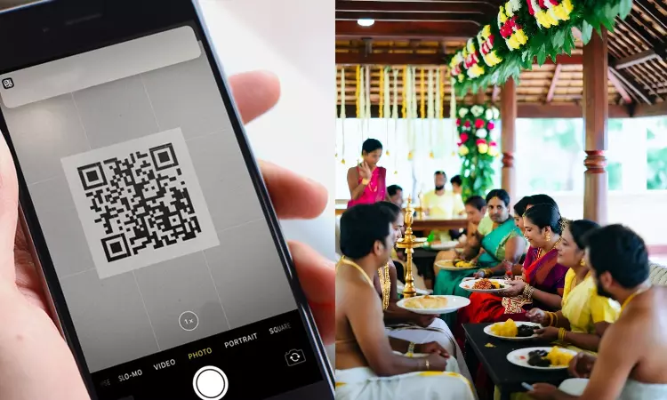 கேரளாவில் நடந்த திருமண விழாவில் ‘கியூ ஆர்’ கோடு மூலம் ‘மொய்’ வசூலித்த ருசிகரம்..! கேரளாவில் நடந்த திருமண விழாவில் ‘கியூ ஆர்’ கோடு மூலம் ‘மொய்’ வசூலித்த ருசிகரம்..!