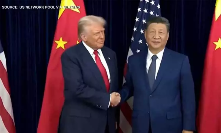 சீன அதிபர் ஜின்பிங்குடன் - அமெரிக்க அதிபர் டிரம்ப் சந்திப்பு