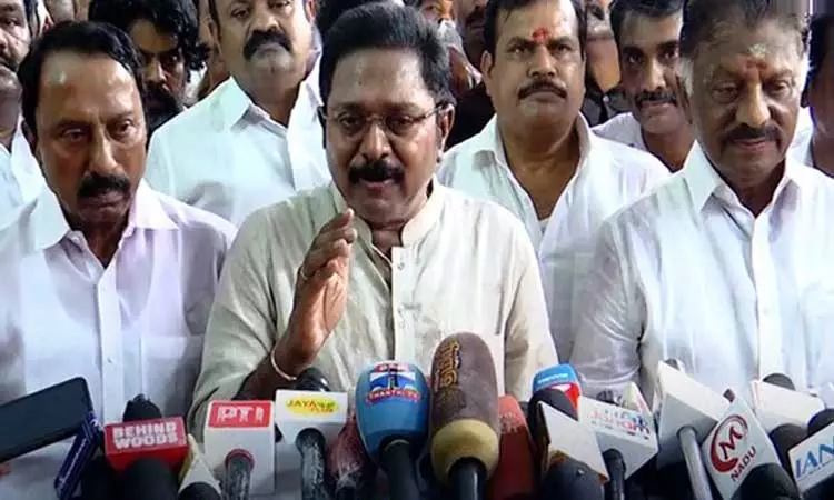 அதிமுகவில் எடப்பாடி பழனிசாமிதான் எங்கள் எதிரி: டிடிவி தினகரன் பேட்டி அதிமுகவில் எடப்பாடி பழனிசாமிதான் எங்கள் எதிரி: டிடிவி தினகரன் பேட்டி