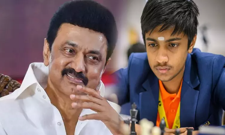 கிராண்ட்மாஸ்டர் இளம்பரிதிக்கு முதல்-அமைச்சர் மு.க.ஸ்டாலின் வாழ்த்து கிராண்ட்மாஸ்டர் இளம்பரிதிக்கு முதல்-அமைச்சர் மு.க.ஸ்டாலின் வாழ்த்து