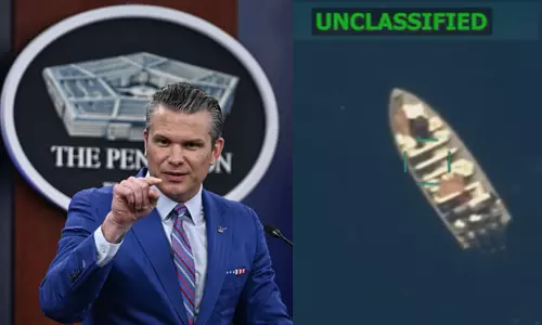 டிரம்ப் உத்தரவின்படி... போதை பொருள் படகை தாக்கி தகர்த்த அமெரிக்க ராணுவம்; வைரலான வீடியோ டிரம்ப் உத்தரவின்படி... போதை பொருள் படகை தாக்கி தகர்த்த அமெரிக்க ராணுவம்; வைரலான வீடியோ