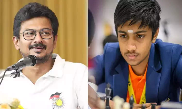 கிராண்ட்மாஸ்டர் ஆன தமிழக வீரர் இளம் பரிதி: உதயநிதி ஸ்டாலின் வாழ்த்து