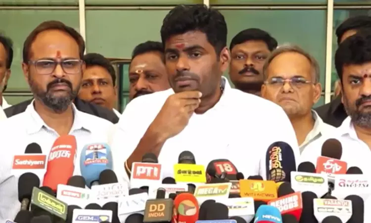 பொறுமைக்கும் எல்லை இருக்கிறது, அமித்ஷாவிடம் கொடுத்த வார்த்தைக்காக.. - அண்ணாமலை பரபரப்பு பேட்டி பொறுமைக்கும் எல்லை இருக்கிறது, அமித்ஷாவிடம் கொடுத்த வார்த்தைக்காக.. - அண்ணாமலை பரபரப்பு பேட்டி