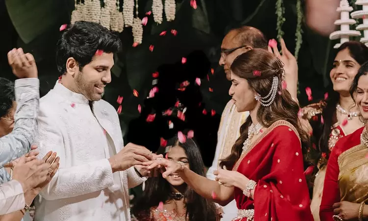 Allu Sirish gets engaged, pics go viral